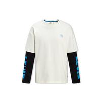 Levis Logo Embroidered Letter Round Neck Pullover T-Shirt Unisex T-Shirts White A5439-0000 M