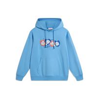 Li Ning X League Of Legends Poro Series Cartoon Pattern Printed Fleece Warm Loose Pullover Hoodie Unisex hoodies Xinjiang-Blue AWDTE93-2 M gray