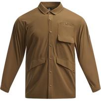 Under Armour Urban Wilderness Series Solid Color Casual Multi-Pocket Long Sleeve Shirt Men shirts Brown 1389295-498 XXL