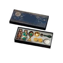 Wax Sealing Beads Set, Candle for Wedding Invitation Letter DIY Craft Seal Gifts žalia