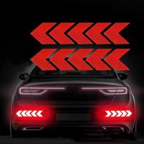 10 Pcs Bike Reflective Bicycle Fender Sticker Car Motorcycle Fluorescent Warning Decor Cycling Luminous Protector New