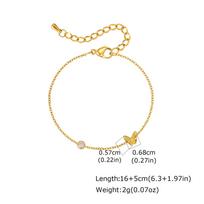 Wind Ladies Jewelry Stainless Steel Heart Inlaid Butterfly Flower Bracelet Necklace, Niche Delicate Clavicle Chain 2536