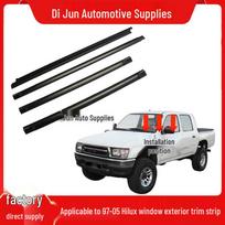 Toyota Hilux VIGO 1997-2005 Durų Stiklo Langų Grandiklio Apdailos Juostelė Left Front Door black