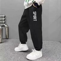 Sport Letter Printed Sweatpants for Kids Fashion Loose Long Pants Jogger Trousers Boys Casual Thin Sport Pants 100