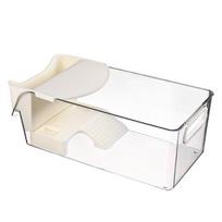 Transparent Turtle Tank Basking Area Dry Wet Separation Crab Tank Plastic with Climbing Spot Reptile Terrarium Feeding Habitat balta
