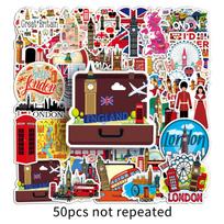 50 UK Outdoor Scenery Travel Stickers for Suitcases & Phone Cases