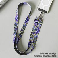 Adjustable Crossbody Neck Strap With Gasket Hanging Cord Fashion Mobile Phone Lanyard ruda