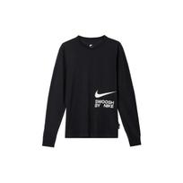 Nike Letter Print Crew Neck American Vintage Sports Casual Long Sleeve T-Shirt Men Tops Black FJ1120-010 S black