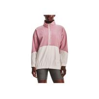 Under Armour spalvotas blokinis austas sportinis striukė su užtrauktuku moterims Rožinė 1369890-697 M gray