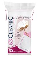 Kosmetiniai vatos diskeliai Cleanic Pure Effect, 50 vnt., balta sp.