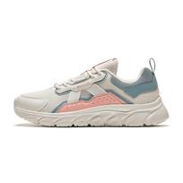 Anta Comfortable Shock Absorbing Wear Resistant Low Top Running Shoes Women sneaker White Pink Blue 922355574-1 36.5 gray