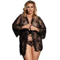Seksualus chalatas Subblime Queen, 44 dydis, juodas, 44