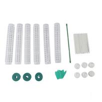 6PCS Plastic Moss Poles for Monstera Small Medium Climbing Plants 10 Inch Stackable Plant Support