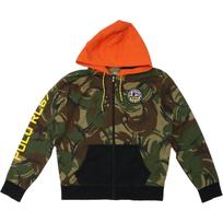 Polo Ralph Lauren Ss22 Camouflage Pony Embroidered Hooded Long Sleeve Sweatshirt Men sweatshirt Green 710766941-001 M