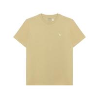 Polo Ralph Lauren Solid Color Pony Embroidered Round Neck Short Sleeve T-Shirt Kids Tops Beige 323832904-153 M