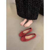 Ballet Shoes Flat Shoes Soft-soled Single Shoes Women's Shoes 35 raudona