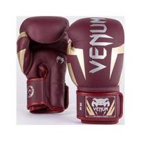 Venum Elite bokso pirštinės, bordo/auksinės