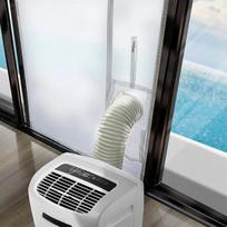 Portable  Conditioner Window Seal,500CM AC Casement Window Seal Kit, Hot  Stop  Exchange Guards with Zip and Adhesive Fastener Works with Tumble Dryer S balta