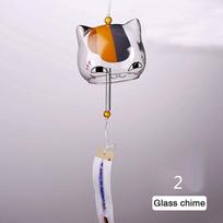 1vnt vėjo varpelis Japan Wind Chimes rankų darbo stiklo furin namų biuro dekorai