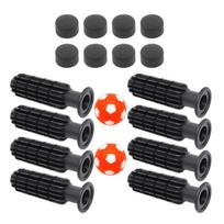 Set of Table Football Table Grip Replacement Set Stick End Grip for Desktops Football Table Grip Part Tables Top Part oranžinė