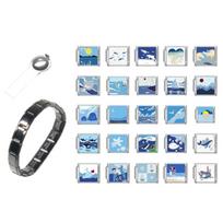 Bracelet Beads Italian Charm Link Making Accessory Bracelet Making Supplies Stainless Steel Bracelet Module for Bracelet 1
