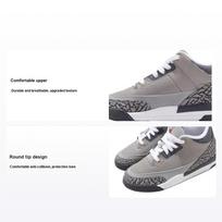 Air Jordan 3 Retro PS Cool Grey 2021 Vaikų sportbačiai Sidabriniai Šviesiai Grafito Oranžinės Žievelės 429487-012 28