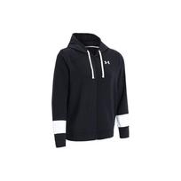 Under Armour Rival Full Zip Cotton Hoodie Training Jacket Women Outerwear Black 1370941-001 XS black