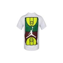 Air Jordan Teismo Grafiti Spausdinimo Trumpomis Rankovėmis T-shirt Vyriški Viršutiniai Drabužiai Balti CJ6291-100 L white