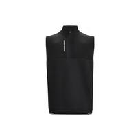 Under Armour Solid Color Half-Zip Slim Fit Vest Men Tops Black 1373408-001 L