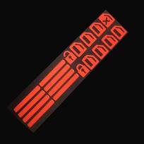 Car Window Lifter Luminous Switch Button Stickers Door Window Lift Night Safety Switch Decoration Fluorescent Decals oranžinė