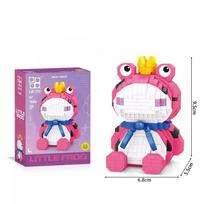 Fun Micro-particle Building Blocks 7645A-7646A Cute Cartoon Frog Assembled Ornaments Educational Toys No box