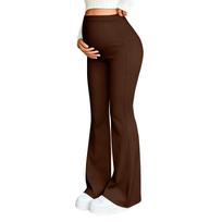 Maternity Yoga Pants, With A Belly Pocket, Stretchy Wide-leg Work/casual Pants, Maternity Loungewear Pants XL kava