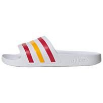 Adidas Adilette Aqua Slide Slippers Unisex White/Energy Red/Deep Yellow HQ2453 40½