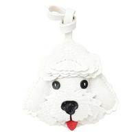 Lovely Dog Design Keychain For Keys Bags Car Decoration Soft PU Leather Keyring Fashionable Accessory Gift balta