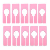 10PCS/20PCS Divider Closet Dividers For Shelf Hanger Separators Rack Plastic Reusable Clothing rožinė