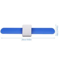 bracelet Premium Silicone Slap Wristband Pin Holder For Hairdresser Salon Supplies Craft Sewing Tool Green mėlyna