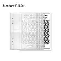 100-Day Money Saving Challenge Binder: Cash Envelopes Budget Notebook white