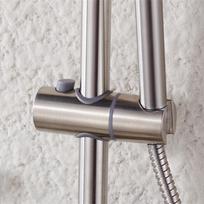Universal Stainless Steel Shower Slide Rail Holder - Polished Brushed Adjustable Shower Mount