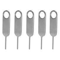 5Pcs Card Pin Burr-free Not Easy to Deform Compact Size SIM Card Tray Ejector Needle for Cellphone