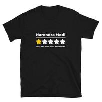 Political Humor Narendra Modi Politician Review T-Shirt 2XL