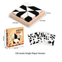 Level 120 Block Cube Puzzle With Storage Hidden Geometric Shape Pattern 3D Thinking Training Montessori Education Children Toys