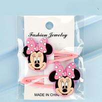 2 Pack Disney Mickey Minnie Hair Clips, Cartoon Style Donald Duck Daisy Accessories, Hair Clips, Home Daily Necessities, Binder Decoration