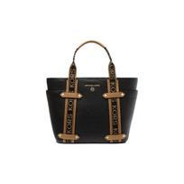 MICHAEL KORS Maeve printed color block tote bag commuter leather handbag small women's black juoda