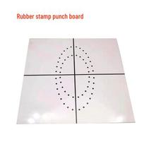 Dental Rubber Dam Positioning Template and Punching Board Ten Full white