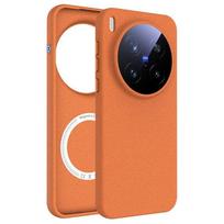 For VIVO X300 Ultra Case New Matte Frosted Magnetic Anti Fingerprint Anti Fall Protection Phone Case For X300 Ultra Shell Bumper vivo X300 Ultra oranžinė