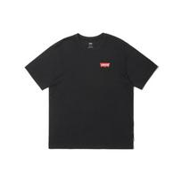 Levis Logo Round Neck Solid T-Shirt Men Tops Black 16143-0572 S