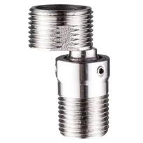 One Steel Angled Curved Foot Angle Adjustment 360° Wall Rotatable Faucet Mounted Eccentric Shower Corner Screw Adapter R6C2