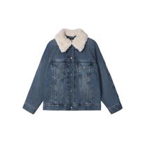 Levis Winter Warm Series 0052L Casual Style Comfortable Minimalist Fashion Warm Effect Classic Blue Sherpa Jacket Unisex jackets 0052L-0000 S