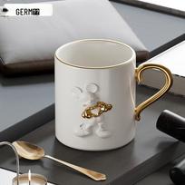 Germ Mickey Series 3D Relief Glass Cup