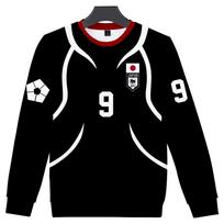 BLUE LOCK Printed Oversized Hoodie Women Men O-neck Long Sleeve Sweatshirt Casual Tracksuit Funny Clothes XS juoda